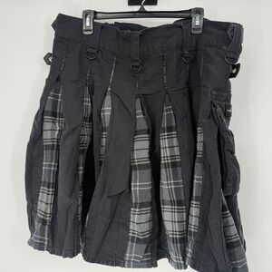 Claymore Highland Apparel Utility Kilt Mens 44 Waist Black Plaid Size 51